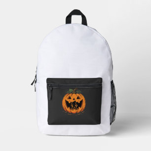 Sac À Dos Imprimé Conception de silhouette de citrouille Halloween B