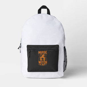 Sac À Dos Imprimé Conception de sorcière infirmière Halloween