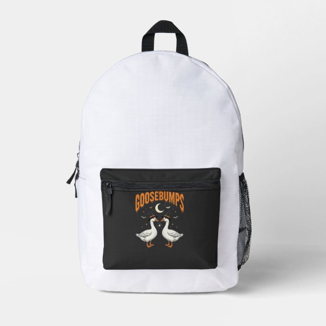 Sac À Dos Imprimé Conception de vecteur d'oies de sorcière d'Hallowe (Recto)