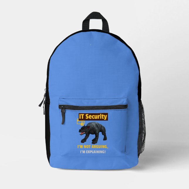 Sac À Dos Imprimé Conception d'humour technologique expliquant la sé (Recto)