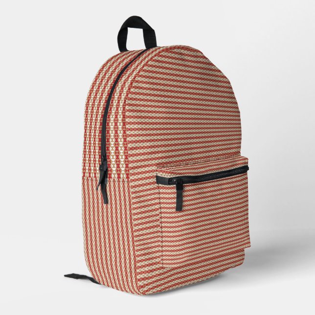 Sac À Dos Imprimé Conception géométrique pour l'année scolaire prépa (Coin arrière gauche)