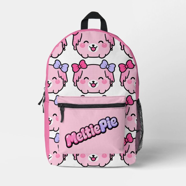 Sac À Dos Imprimé Conception Mignonne Pastel Kawaii Meltie Pie  (Recto)