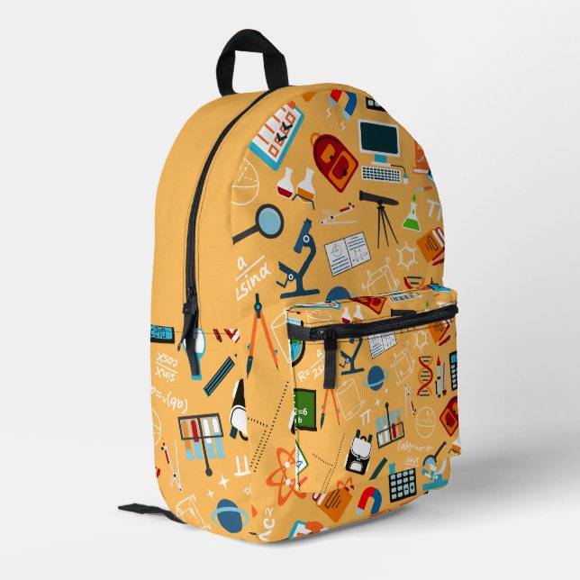 Sac À Dos Imprimé Conception scientifique vibrante parfaite pour la  (Coin arrière gauche)