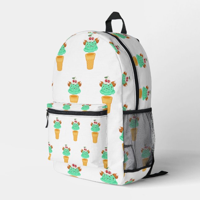 Sac À Dos Imprimé cône de crème glacée (Coin arrière droit)