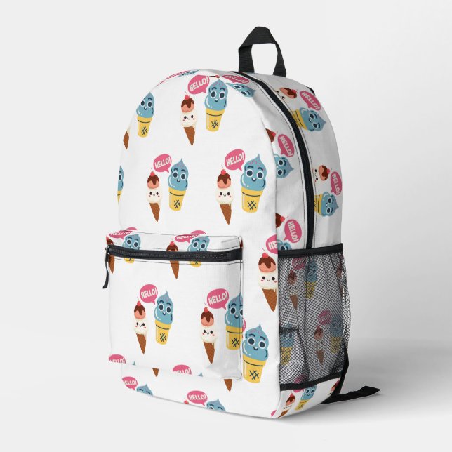 Sac À Dos Imprimé cône de crème glacée (Coin arrière droit)