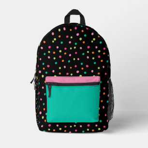 Sac À Dos Imprimé Confetti coloré saupoudrer pois de pois pop arc-en