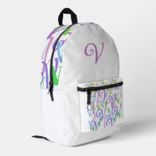 Sac À Dos Imprimé Confettis en forme de lettre "V"