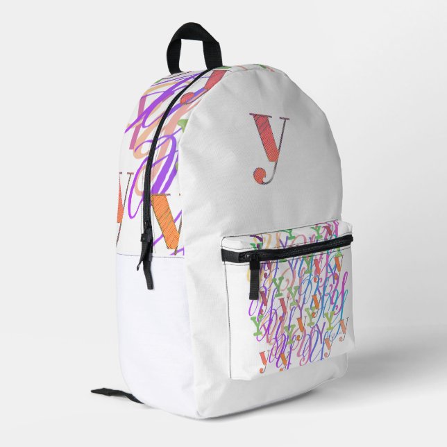 Sac À Dos Imprimé Confettis en forme de lettre "Y" (Coin arrière gauche)