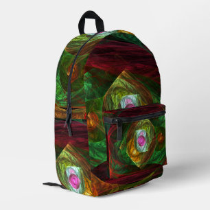 Sac À Dos Imprimé Connexions dynamiques Art Abstrait