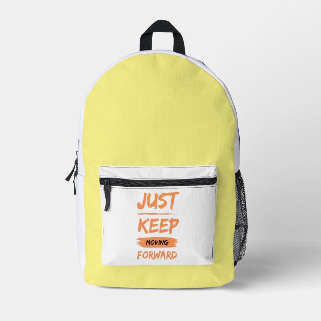 Sac À Dos Imprimé continuez à avancer (Recto)