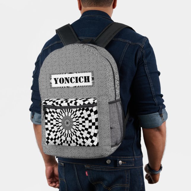 Sac À Dos Imprimé Contre-spirales par Kenneth Yoncich (Insitu (Modèle))