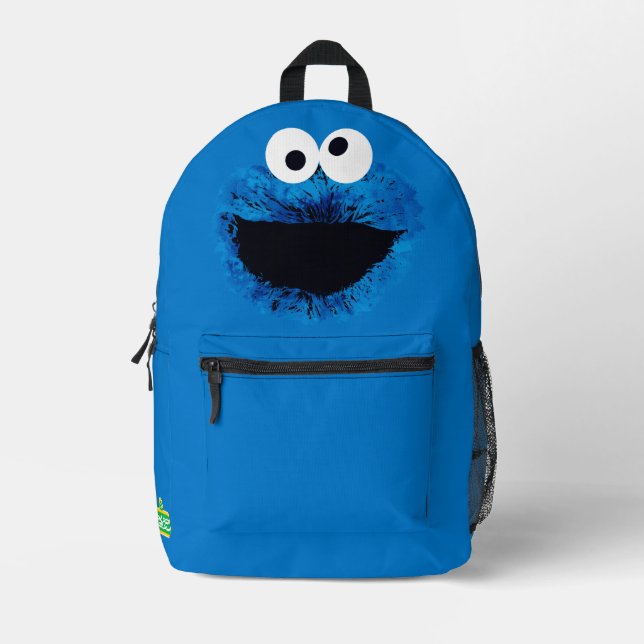 Sac À Dos Imprimé Cookie Monster | Tendance de l'aquarelle (Recto)