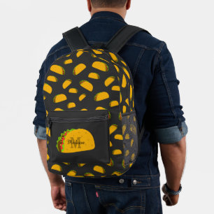 Sac À Dos Imprimé Cool et amusant yummy taco motif personnalisé Mono