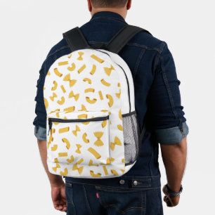 Sac À Dos Imprimé Cool plaisir pâtes macaroni motif sur blanc
