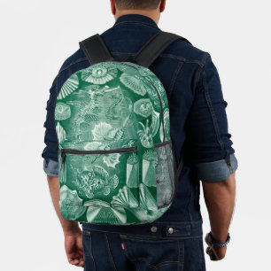 Sac À Dos Imprimé Coquilles et poissons Teleostei vintage par Ernst