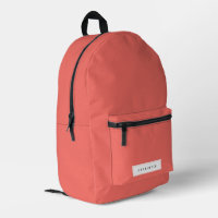 Corail minimal moderne Couleur solide Nom personna