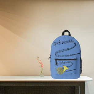 Sac À Dos Imprimé Corne d'or Dessin de musique torride