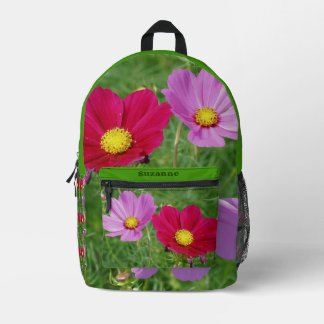Sac À Dos Imprimé Cosmos Flower Trio Personnalisé