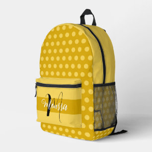 Sac À Dos Imprimé Couleur de moutarde esthétique - Nom de terre Mono