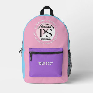 SAC À DOS IMPRIMÉ COULEUR PASTEL, VOYAGE PROMOTIONNEL ET D'AFFAIRES