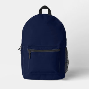 Sac À Dos Imprimé Couleur solide bleu marine de minuit