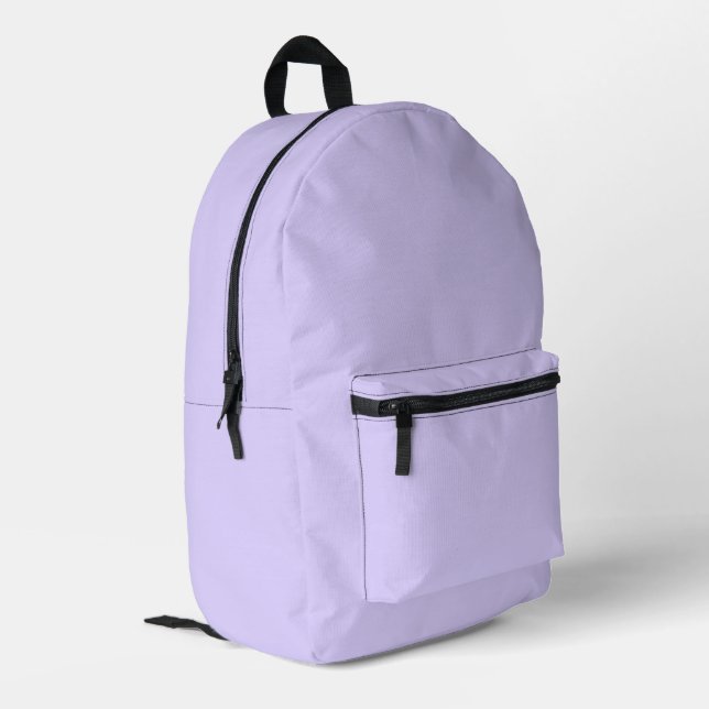 Sac À Dos Imprimé Couleur solide Lavande pâle (Coin arrière gauche)