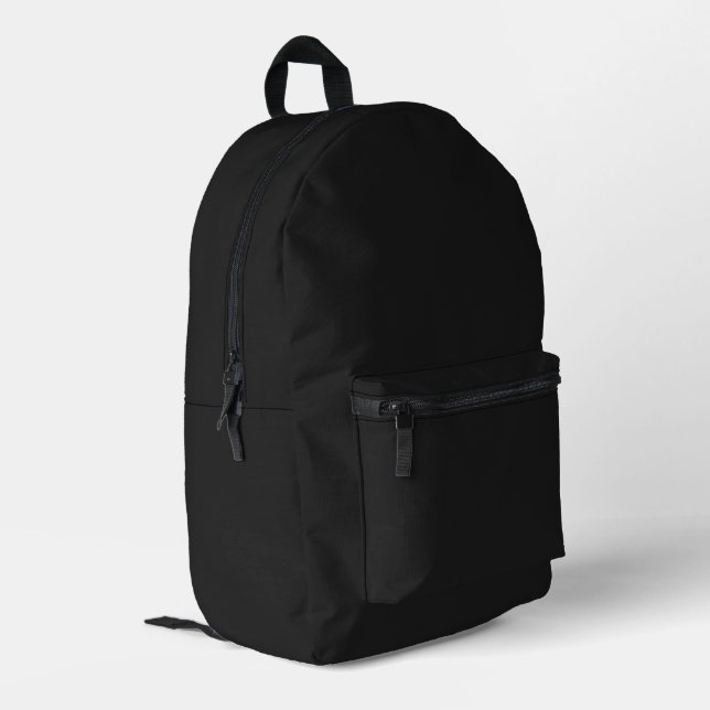 Sac À Dos Imprimé Couleur solide noire Eerie (Coin arrière gauche)