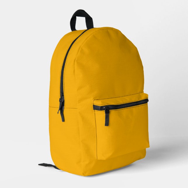 Sac À Dos Imprimé Couleur uni jaune impériale (Coin arrière gauche)