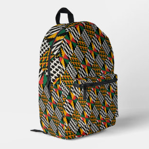 Sac À Dos Imprimé Couleurs Africaines Vivides En Motif Diamant Graph