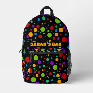 Sac À Dos Imprimé Couleurs arc-en-ciel PolkaDot