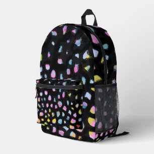 Sac À Dos Imprimé Couleurs arc-en-ciel Terrazzo Style sur Unisex noi