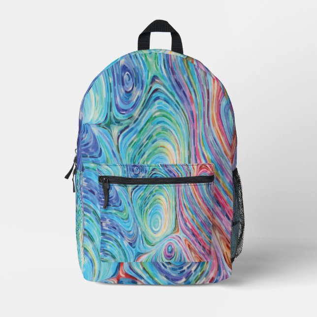 Sac À Dos Imprimé Couleurs de rotation (Recto)