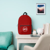 Couleurs et lettres de l'école rouge et blanc