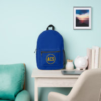 Couleurs et lettres de l'école Royal Blue et Or