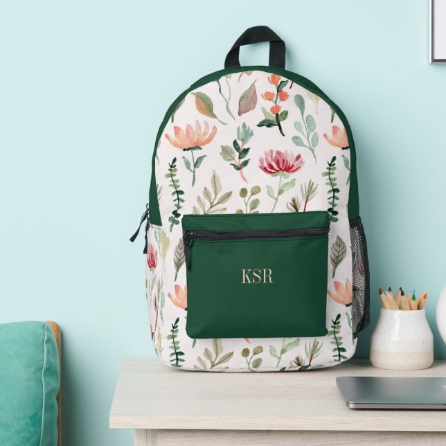 Sac À Dos Imprimé Country Floral Monogram  (Créateur téléchargé)