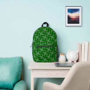 Sac À Dos Imprimé Couronne de Noël verte, décoration de Noël