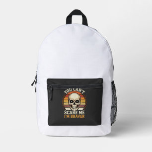 Sac À Dos Imprimé Crâne Halloween plus courageux Design d'Horreur Ré