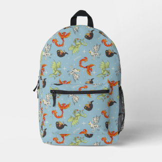 Sac À Dos Imprimé Créatures Magiques Motif Vintage