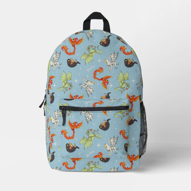 Sac À Dos Imprimé Créatures Magiques Motif Vintage (Recto)