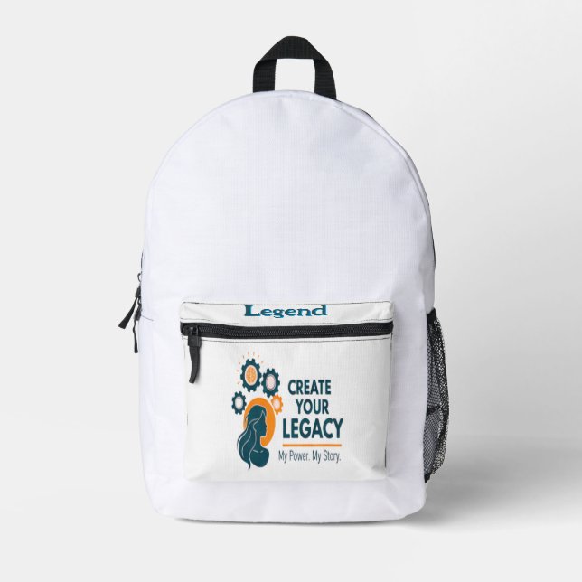 Sac À Dos Imprimé Créez votre héritage (Recto)