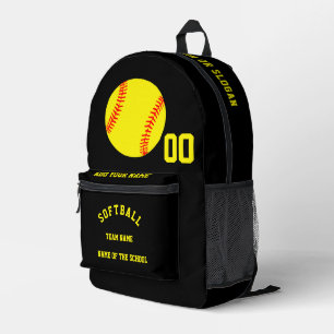 Sac À Dos Imprimé Créez Votre Propre Softball Sport Personnalisé