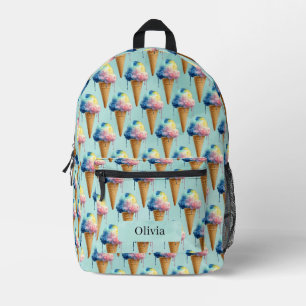 Sac À Dos Imprimé Crème Glacée