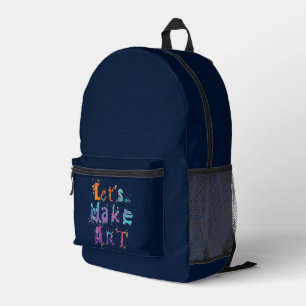 Sac À Dos Imprimé Créons de l'Art Prof Créatif