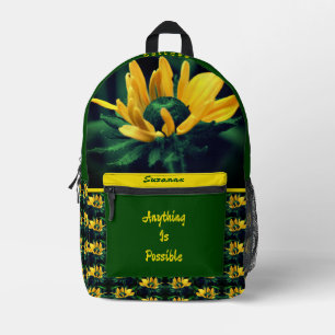 Sac À Dos Imprimé Croyez Que Tout Est Possible Floral Inspirationnel