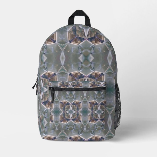 Sac À Dos Imprimé Cubes de formes symétriques (Recto)