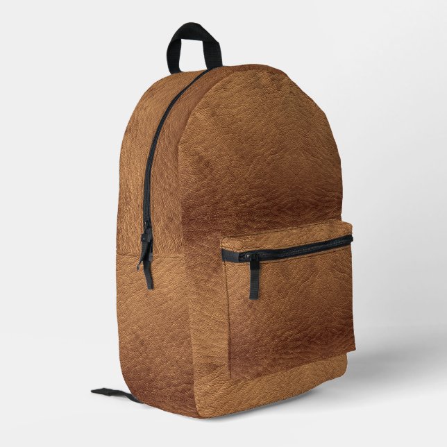 Sac À Dos Imprimé Cuir Brown Faux (Coin arrière gauche)