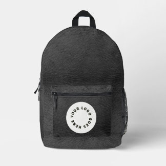 Sac À Dos Imprimé Cuir noir Faux avec logo