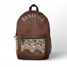 Cuir occidental rustique et dentelle antique