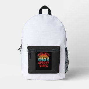 Sac À Dos Imprimé Cuisses Épaisses Halloween Vibes Squelettiques