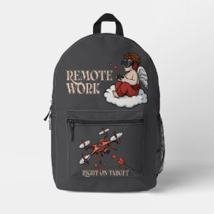 Sac À Dos Imprimé Cupid Remote Work, Valentine's Day